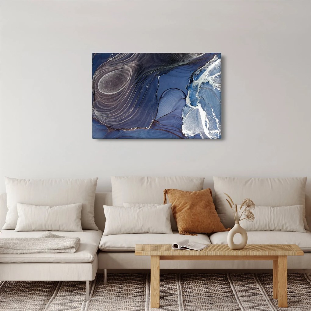 Obraz - Mramorovaný atrament (90x60 cm)