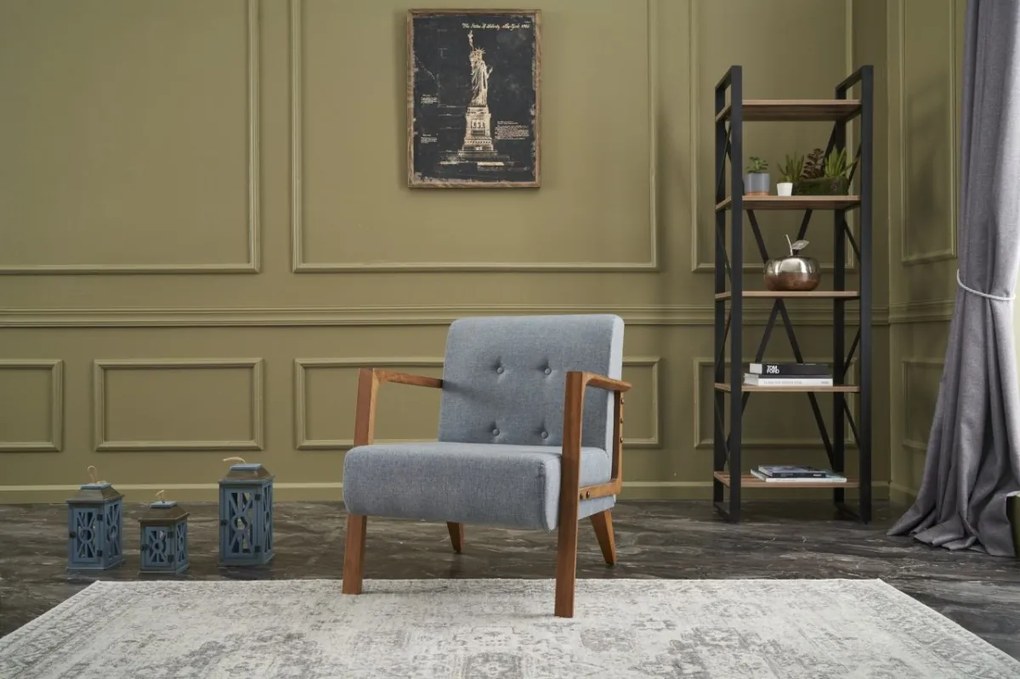 Kreslo Kemer svetlomodré