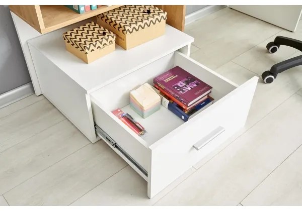 Písací stôl GORA dub/biela