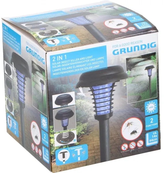 Grundig 12217 - LED Solárna lampa a lapač hmyzu LED/1xAA 600 mAh