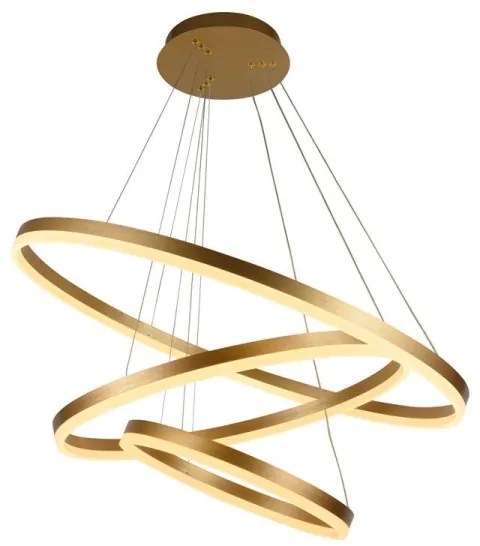 LED Stmievateľný luster na lanku LED/125W/230V 3000-6500K + diaľkové ovládanie