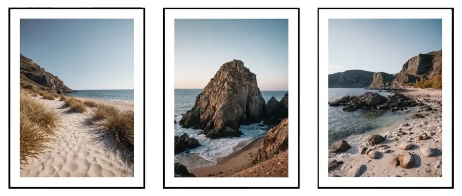 Obrazy v súprave 3 ks 30x40 cm Rocky Coast