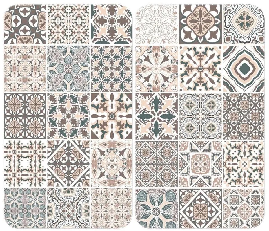 WENKO 53904100 - Kryt varnej dosky 30x52 cm pestrofarebný/sivý/priehľadný