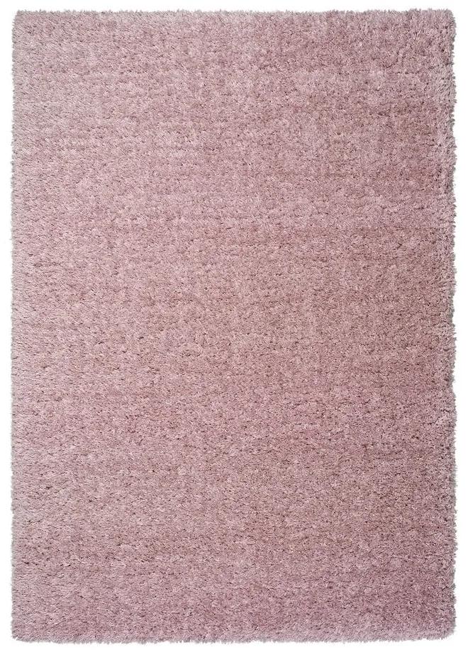 Ružový koberec Universal Floki Liso, 80 × 150 cm