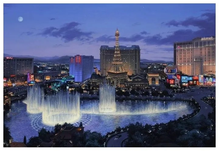785367 NORIMPEX 5D Diamantová mozaika - Las Vegas