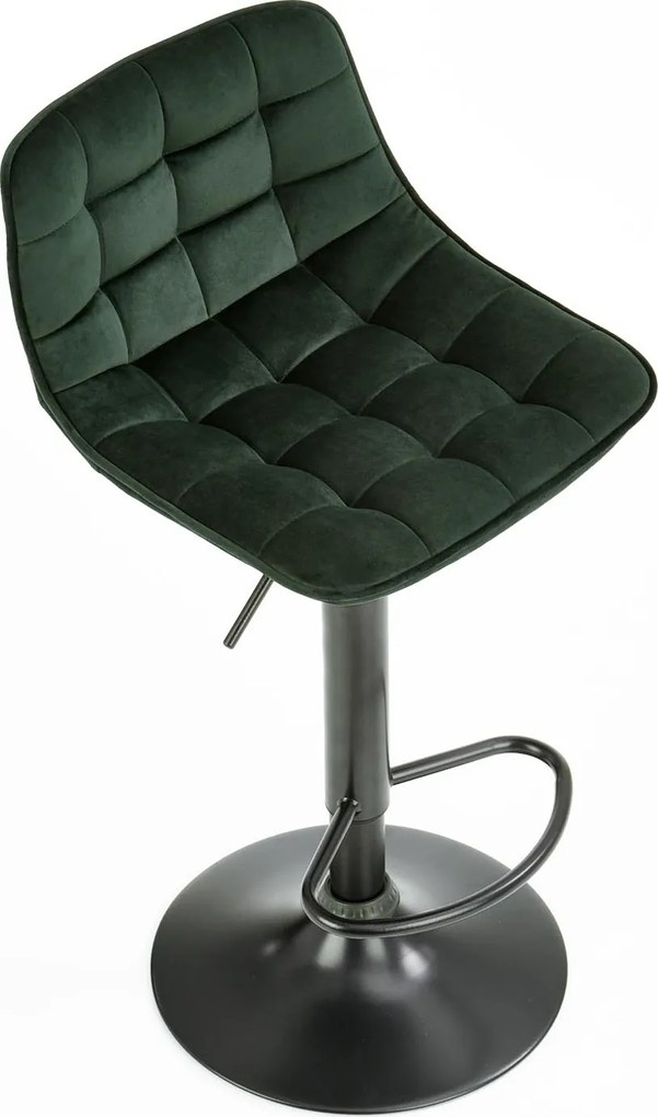 Barová stolička DÁŠENKA - zelená - výškovo nastaviteľná