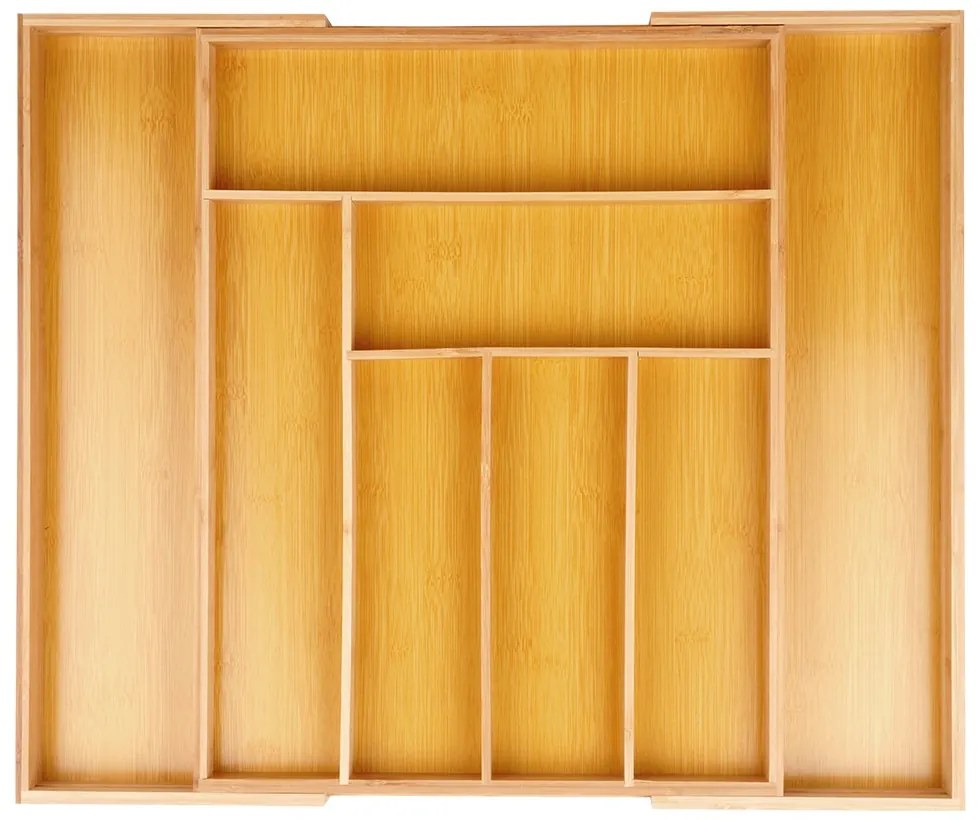 Organizér do zásuvky, príborník nastaviteľná šírka 35,5 - 54,5 x 45,5 cm
