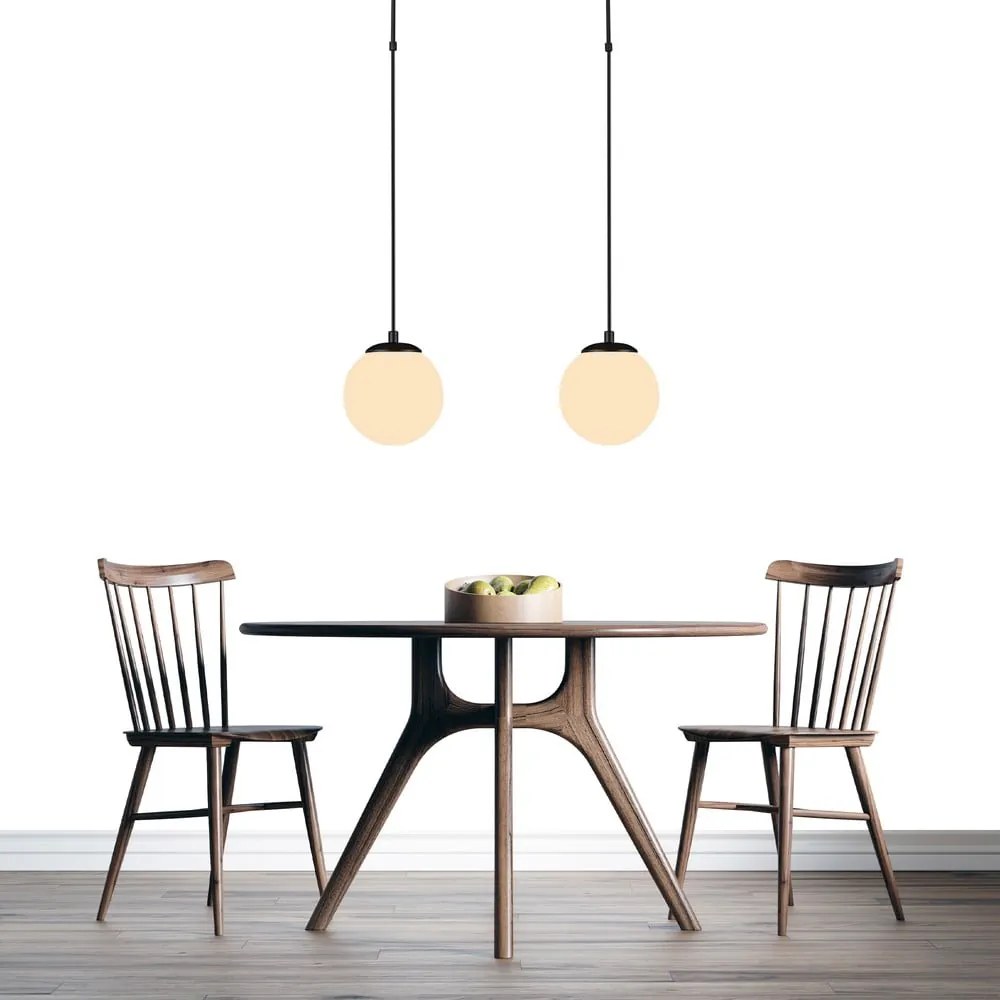 Čierne závesné svietidlo Squid Lighting Efe, výška 100 cm