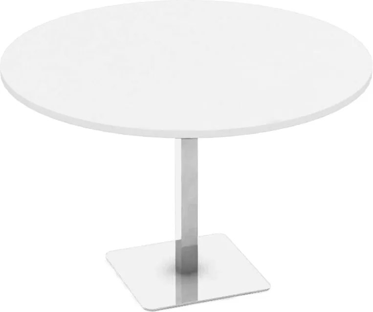 DREVONA09 Okrúhly stôl biely Ø 120 cm REA FLAT 4