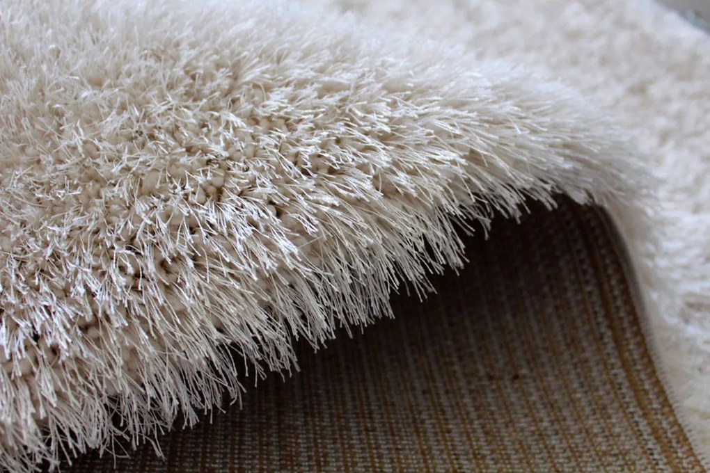 Shaggy koberec Seven Soft 7901 béžový obdĺžnikový 70mm vlas Rozmer: 120x180 cm