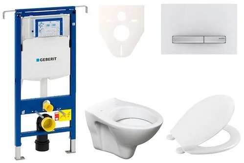 Cenovo zvýhodnený závesný WC set Geberit do ľahkých stien / predstenová montáž + WC S-Line S-line Pro 111.355.00.5NR8, 1 ks