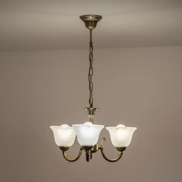 BRILAGI - Luster na reťazi CLASSIC 3xE14/10W/230V mosadz