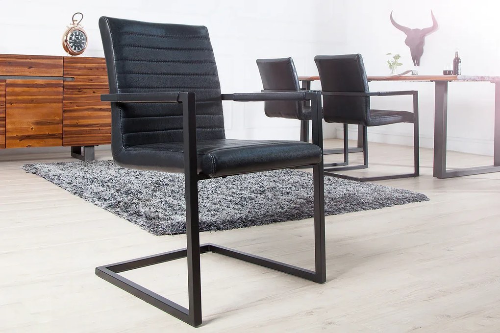 Dizajnová stolička LOFT čierna