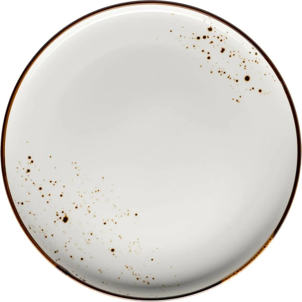 Mäser Plytký tanier Pintar Biele hnedé bodky 27 cm