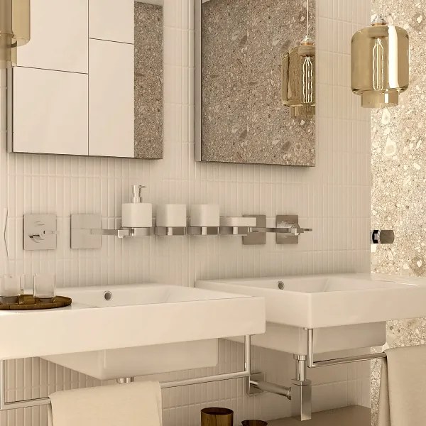 NIMCO NK set-31K-26 - Dávkovač mydla, stojan na kefky a nástenný háčik NIKAU