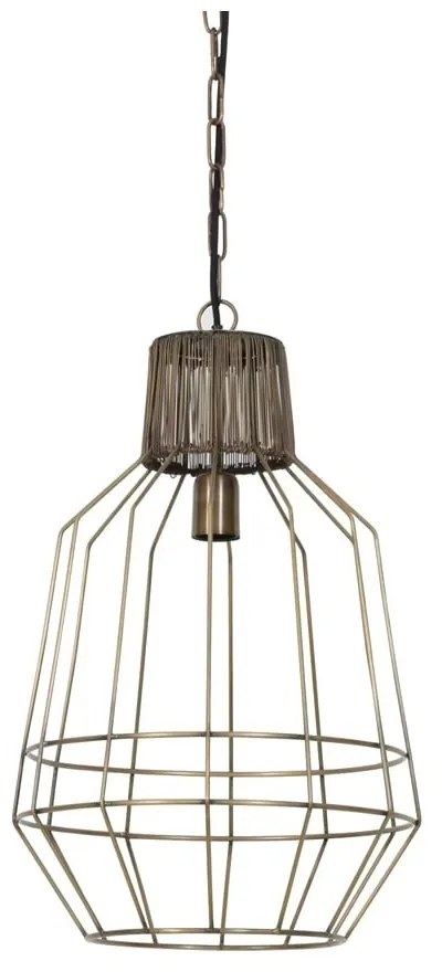 Závesné svetlo Haidey antik bronz - ø34 * 55 cm