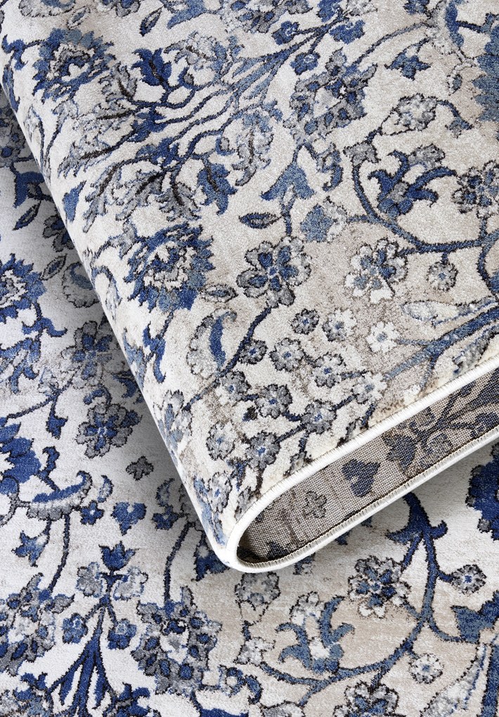 Villeroy & Boch, Kusový koberec Villeroy & Boch 106120 Cream, Blue, 120x170, modrá, obývacia izba