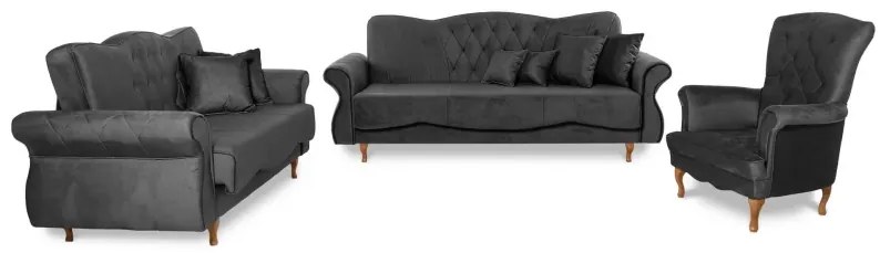 Pohovka Panama 3, sivá (Monolith 97)