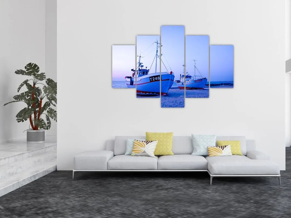 Obraz - Vylodenie za súmraku (150x105 cm)