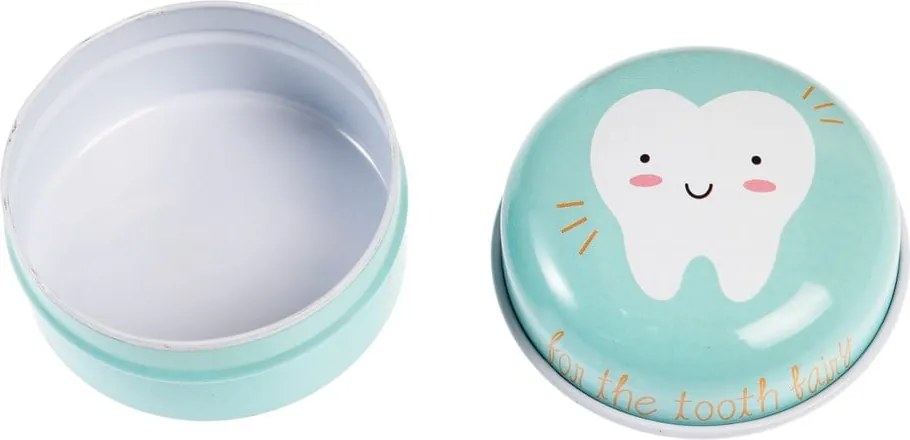 Svetlozelená plechová škatuľka Rex London Tooth Fairy