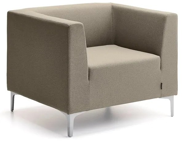 Kreslo CASUAL, látka CURA, šedohnedá