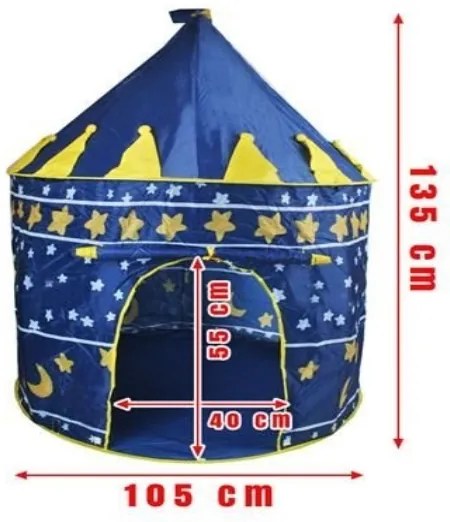 Stan pre deti HRAD modrý Kruzzel 23474 so svetielkami zadarmo