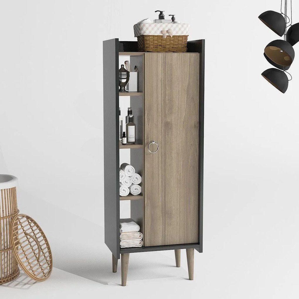 Úložná skrinka Lagomood Ruby - Walnut, Anthracite