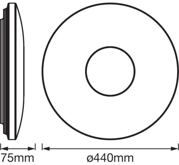 Ledvance - LED Stropné svietidlo so senzorom SPARKLEDOT LED/32W/230V