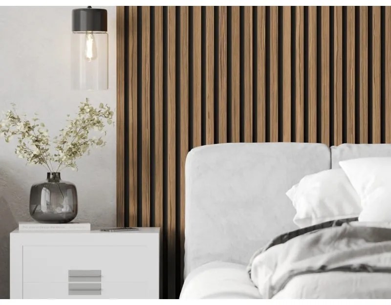 Mexen Lam-B, akustické stenové lamely 275 × 30 cm, HDF doska 4 mm, technická dyha, orech svetlý, S100-275307-3015-017