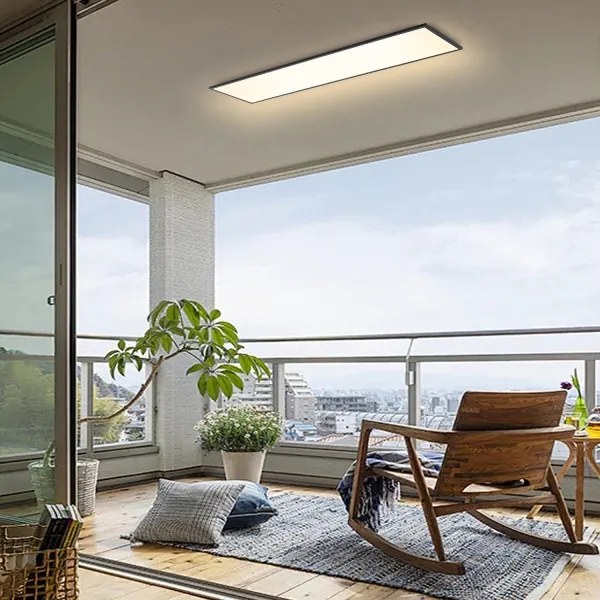 Brilagi - LED stmievateľné svietidlo SLIMFRAME LED/58W/230V 120x30 cm čierne + diaľkový ovládač