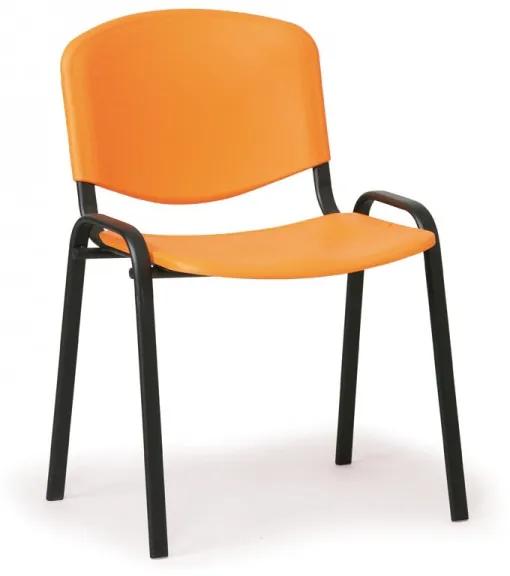 Plastová stolička ISO - čierne nohy