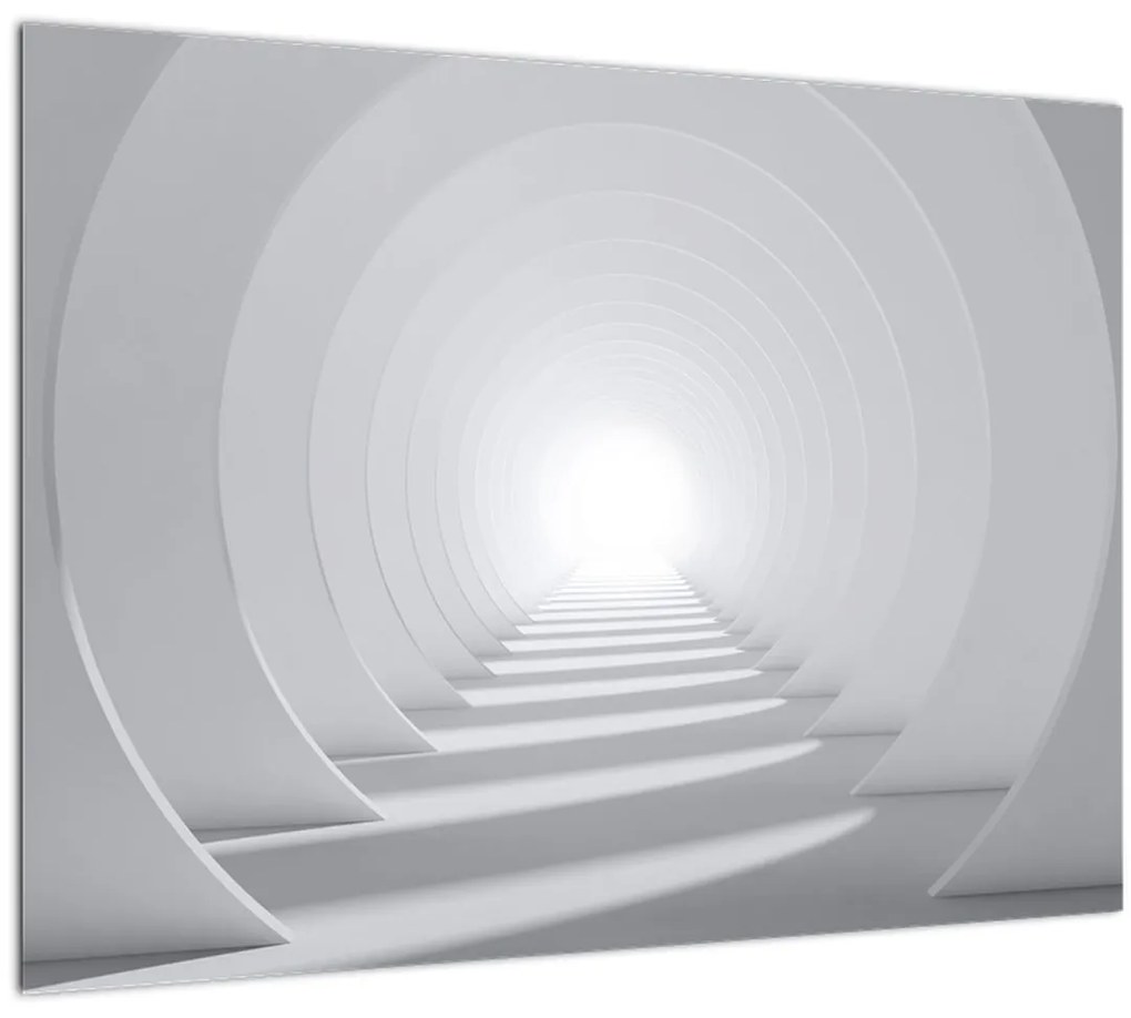 Sklenený obraz - 3D tunel (70x50 cm)