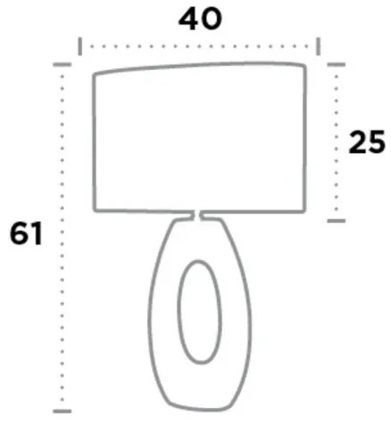 Searchlight EU1213CC - Stolná lampa ARTISAN 1xE27/60W/230V