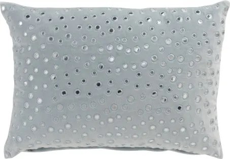 Svetlo modrý pozdĺžny vankúš s dizajnom kvapiek La Pluie - 52 * 32 * 4 cm