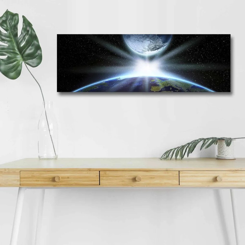 Obraz s LED osvetlením ZÁBLESK VE VESMÍRU 30 x 90 cm