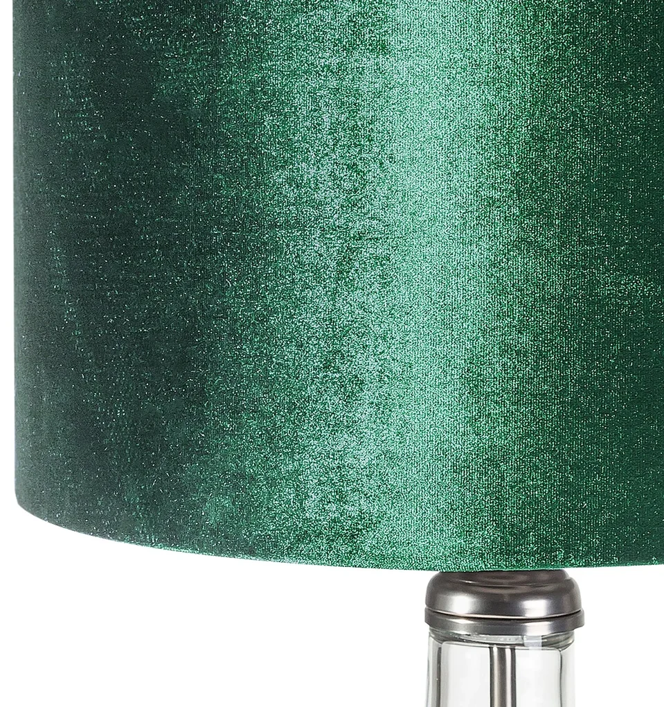 Stolná lampa Kim 32x32x61 cm tmavozelená