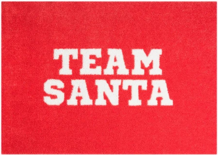 Červená rohožka Mint Rugs StateMat Team Santa, 50 × 75 cm