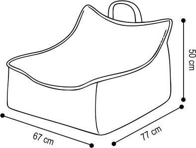 Kreslo štvorcové menčester modrá