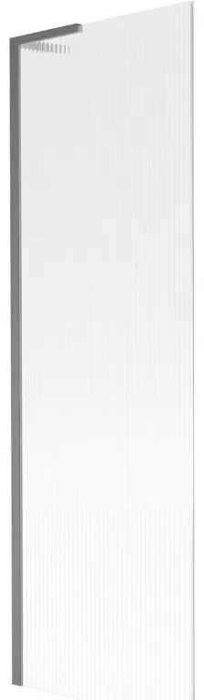 Mexen Next L, 1-krídlová vaňová zástena 60 x 150 cm, 6mm sklo s rebrovým vzorom, grafitový profil, 895-060-000-03-09-66