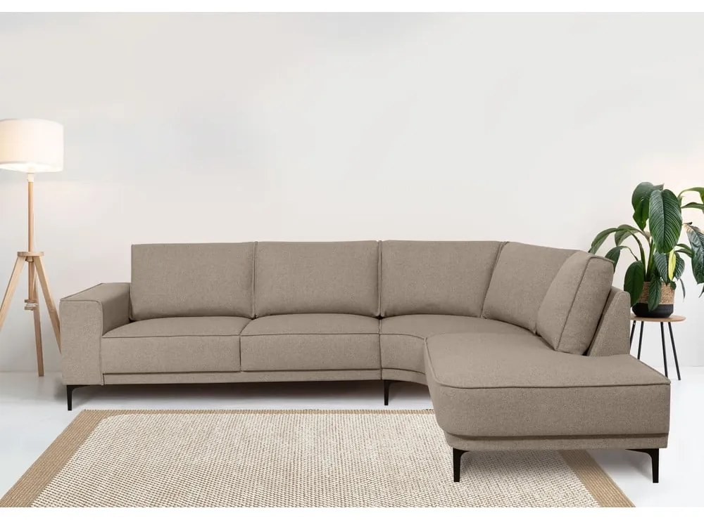 Svetlohnedá rohová pohovka (pravý roh) Copenhagen – Scandic