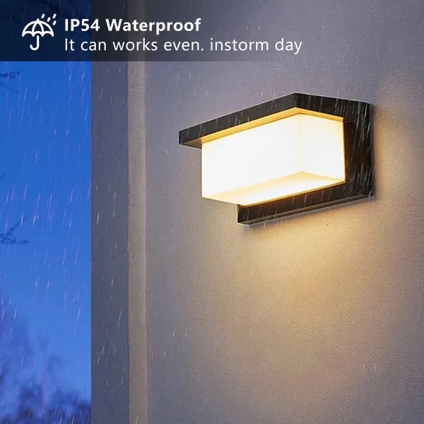 Brilagi - LED Vonkajšie nástenné svietidlo BRICKY LED/12W/230V čierna IP54