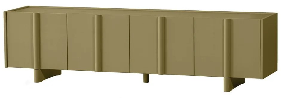 Khaki TV stolík z borovicového dreva 200x53x46 cm Basu – WOOOD