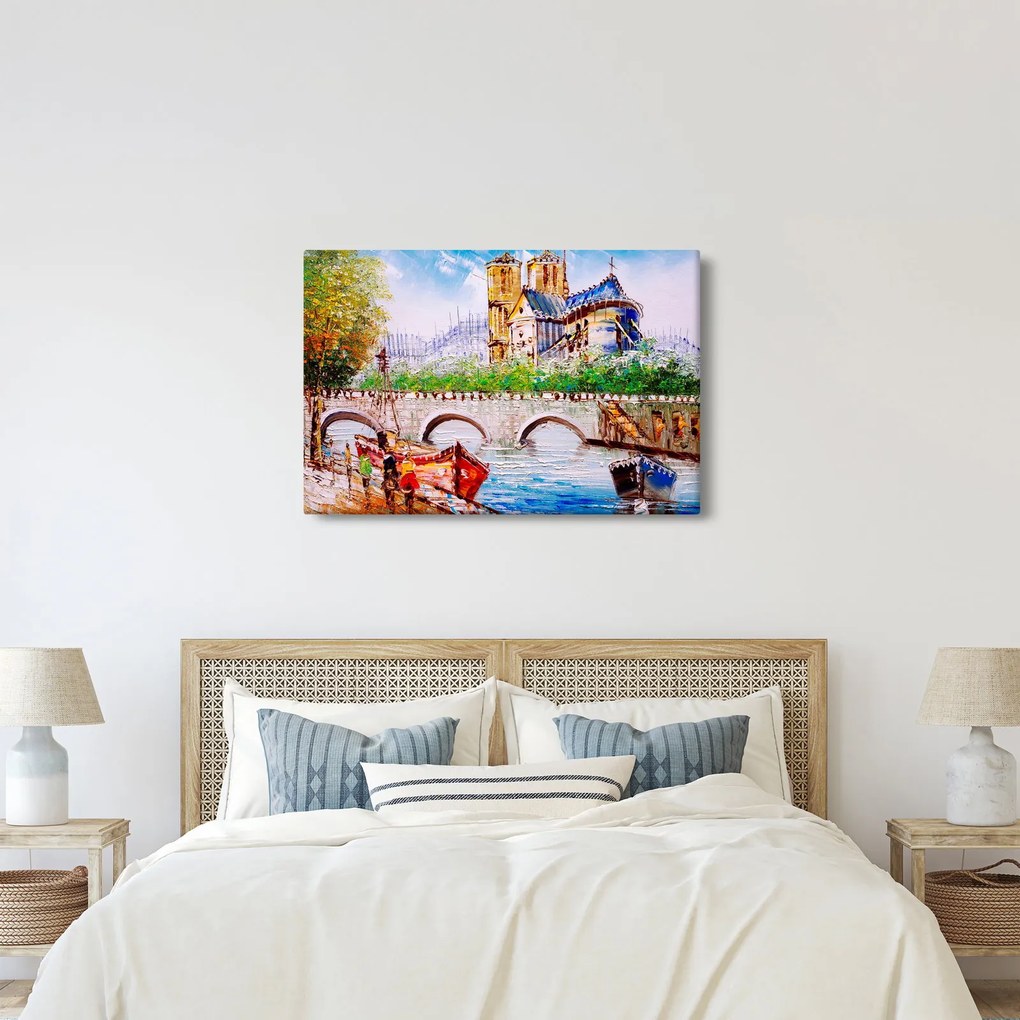 Obraz - Olejomaľba mesta (90x60 cm)