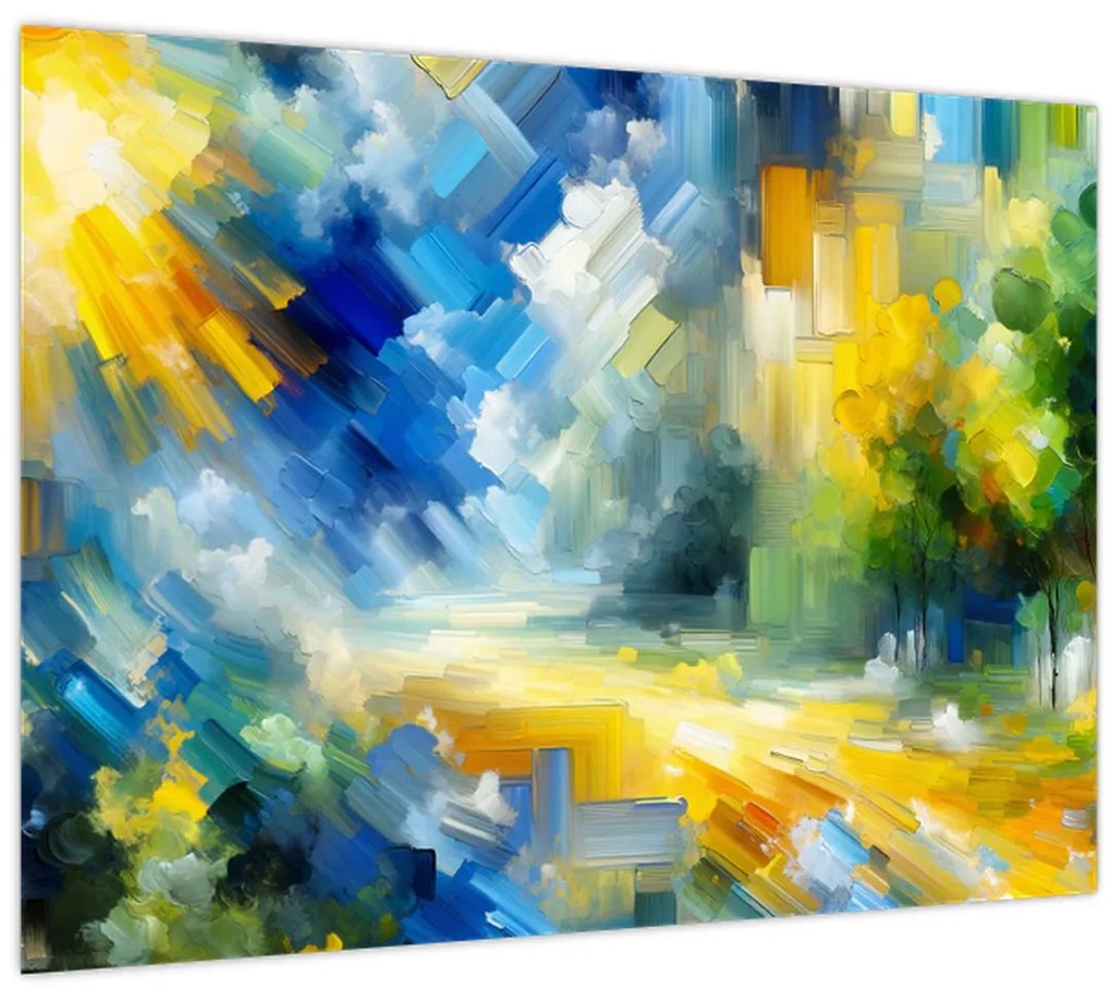 Obraz - Abstraktný slnečný deň (70x50 cm)