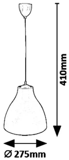 Rabalux 5059 - Luster na lanku MORRIS 1xE27/40W/230V