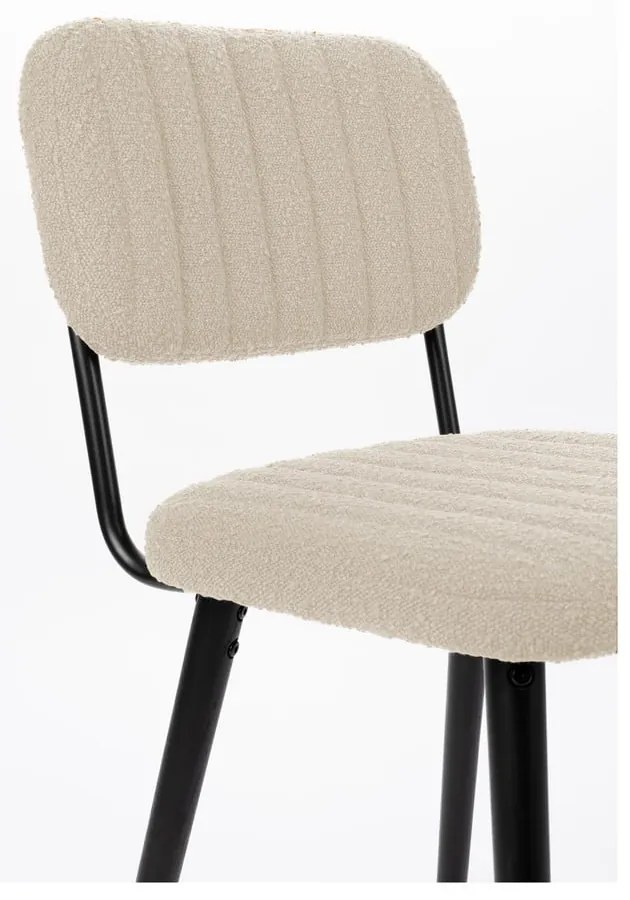 Krémová jedálenská stolička Jake – White Label