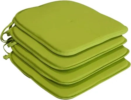 Sada podsedákov na stoličky (4 ks) Lola 38x38 cm, zelená%