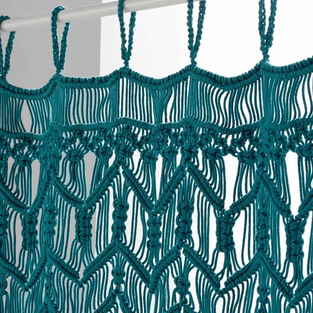 Modrý záves do dverí 90x200 cm Macarena – douceur d'intérieur