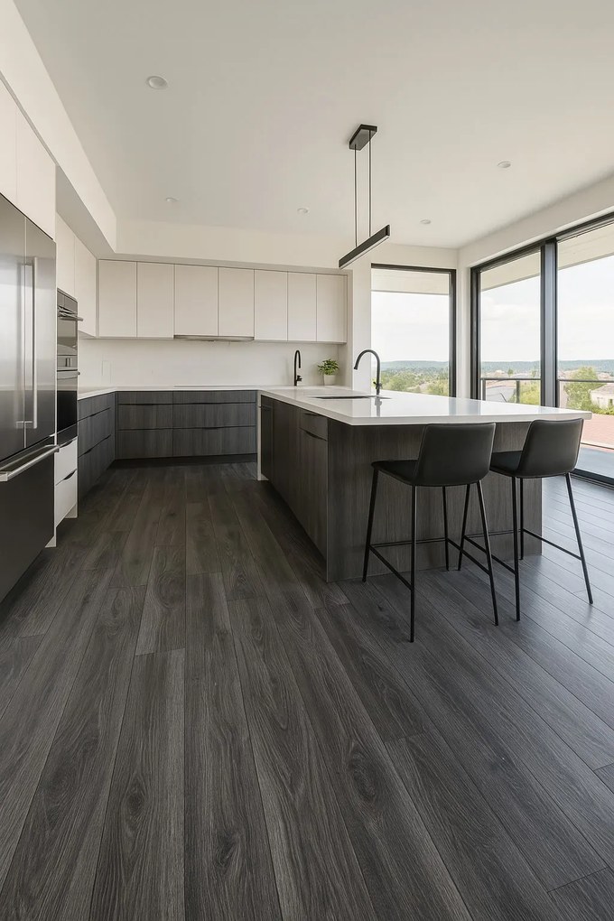 Beauflor, PVC podlaha - lino Blacktex White Oak 997D, na mieru, šíře 3m,4m, šedá, filc, chodba / predsieň