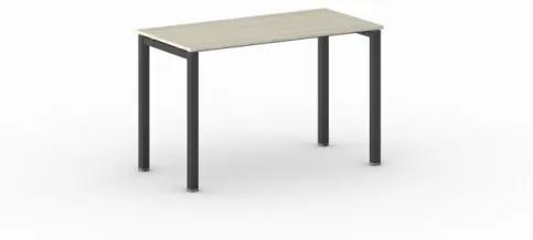 Rokovací stôl Square s čiernou podnožou 1200 x 600 x 750 mm, dub prírodný